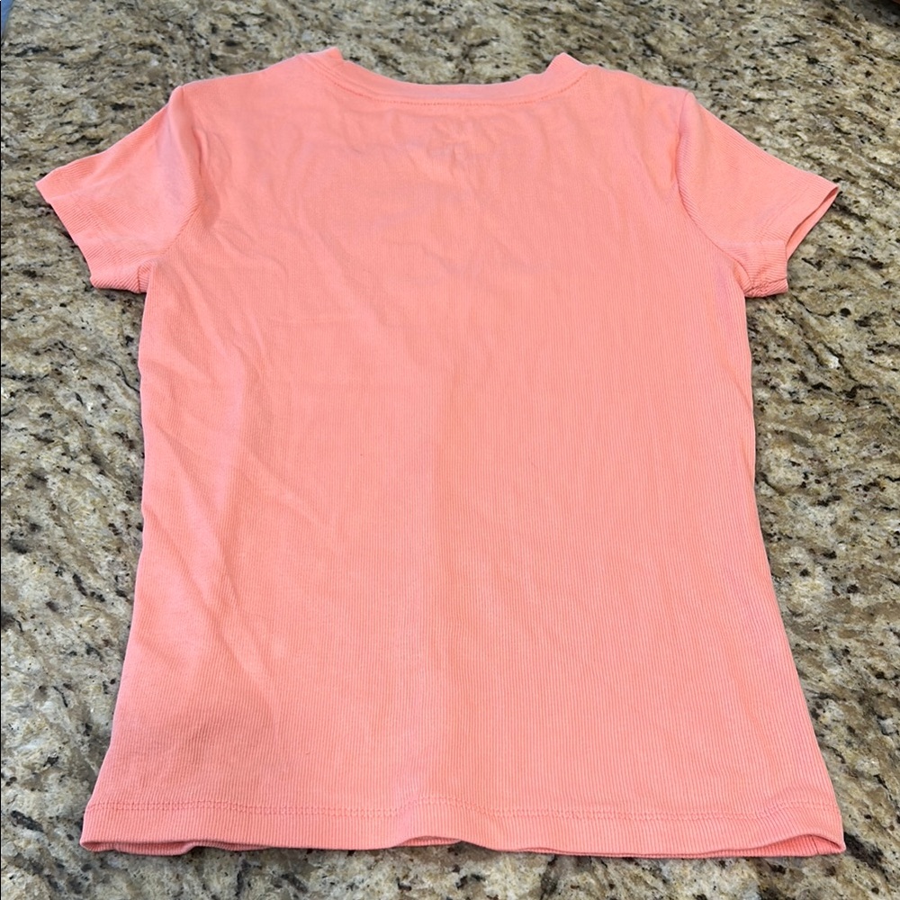 a new day Coral Ribbed Tee - Picture 4 of 4